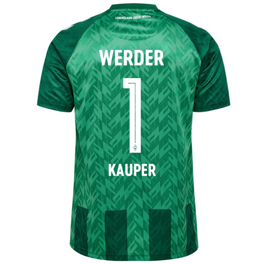 Hombre Camiseta Ben Käuper #1 Verde 1ª Equipación 2024/25 La Camisa Chile