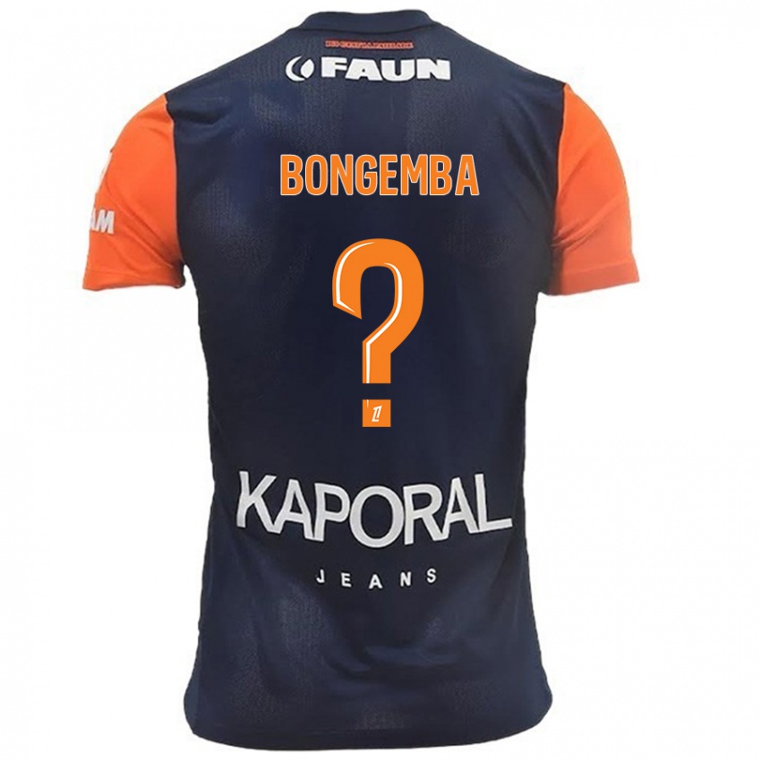 Hombre Camiseta Edvin Bongemba #0 Azul Marino Naranja 1ª Equipación 2024/25 La Camisa Chile