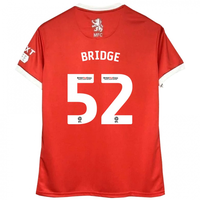 Hombre Camiseta Aj Bridge #52 Rojo Blanco 1ª Equipación 2024/25 La Camisa Chile