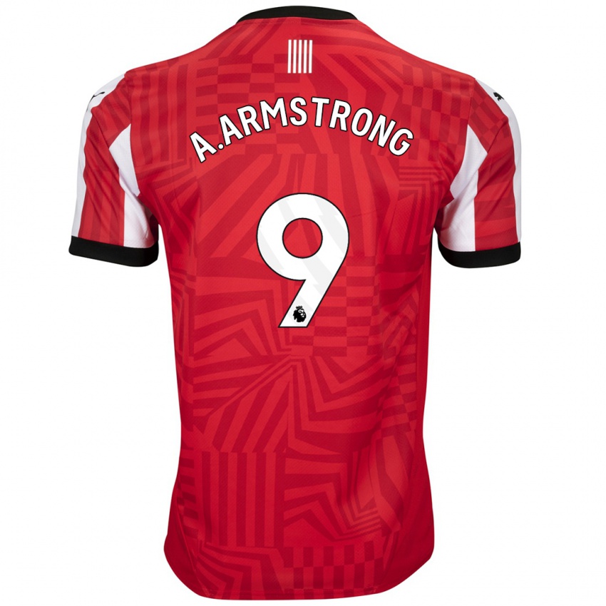 Hombre Camiseta Adam Armstrong #9 Rojo Blanco 1ª Equipación 2024/25 La Camisa Chile