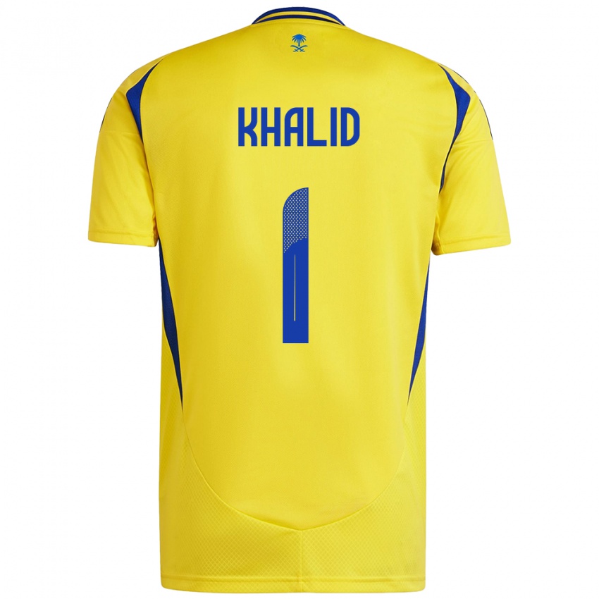 Hombre Camiseta Sara Khalid #1 Amarillo Azul 1ª Equipación 2024/25 La Camisa Chile