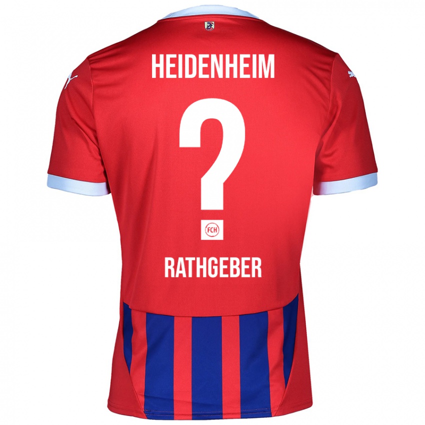 Hombre Camiseta Bernd Rathgeber #0 Rojo Azul 1ª Equipación 2024/25 La Camisa Chile