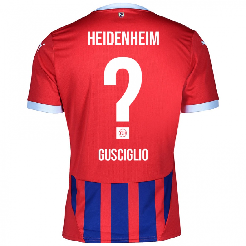 Hombre Camiseta Alessio Gusciglio #0 Rojo Azul 1ª Equipación 2024/25 La Camisa Chile