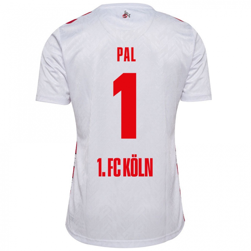 Hombre Camiseta Jasmin Pal #1 Blanco Rojo 1ª Equipación 2024/25 La Camisa Chile