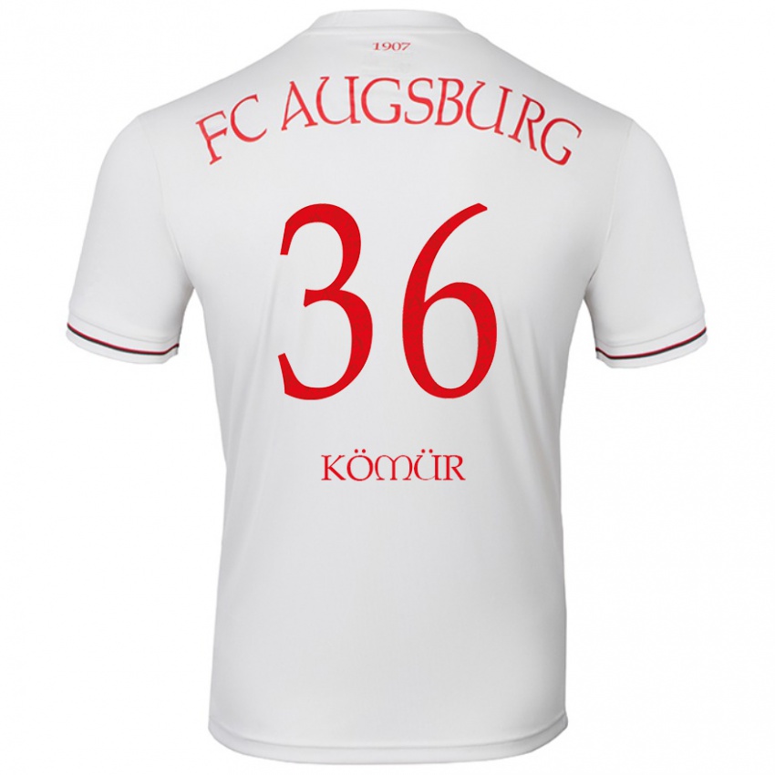 Hombre Camiseta Mert Kömür #36 Blanco 1ª Equipación 2024/25 La Camisa Chile