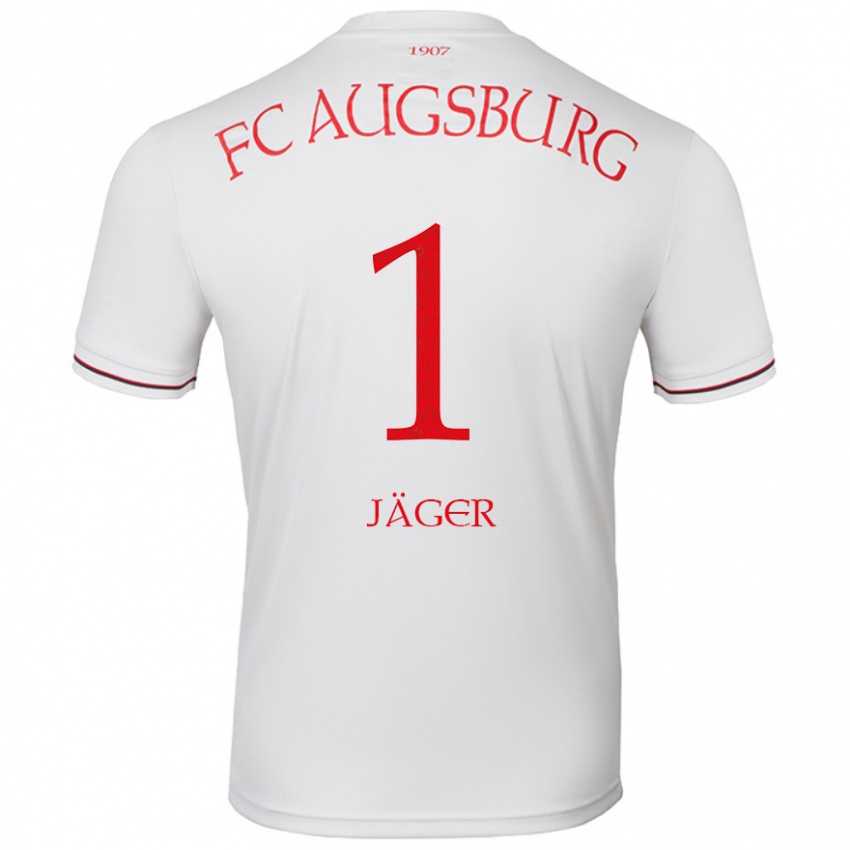 Hombre Camiseta Tobias Jäger #1 Blanco 1ª Equipación 2024/25 La Camisa Chile