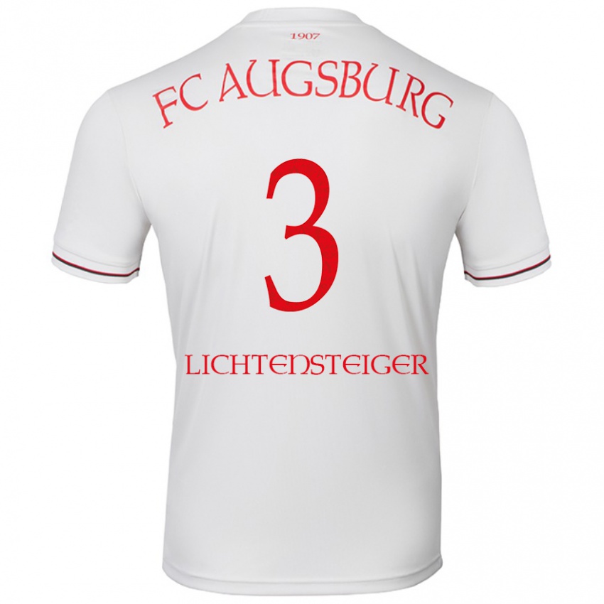 Hombre Camiseta David Lichtensteiger #3 Blanco 1ª Equipación 2024/25 La Camisa Chile