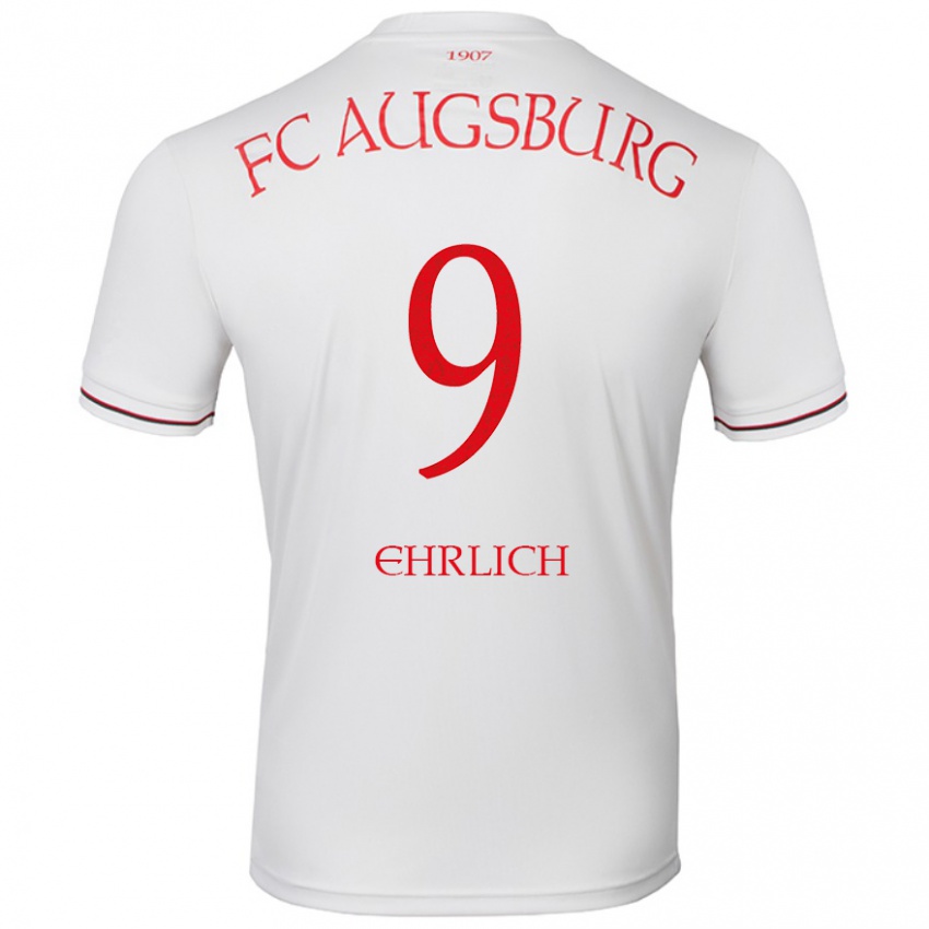 Hombre Camiseta Lucas Ehrlich #9 Blanco 1ª Equipación 2024/25 La Camisa Chile