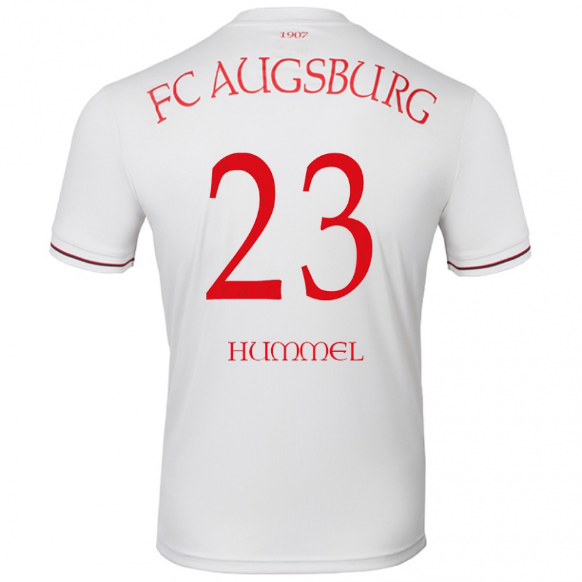 Hombre Camiseta Niklas Hummel #23 Blanco 1ª Equipación 2024/25 La Camisa Chile