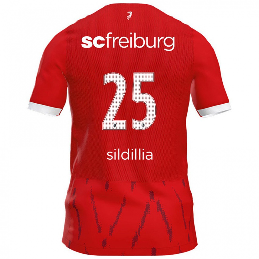 Hombre Camiseta Kiliann Sildillia #25 Rojo 1ª Equipación 2024/25 La Camisa Chile