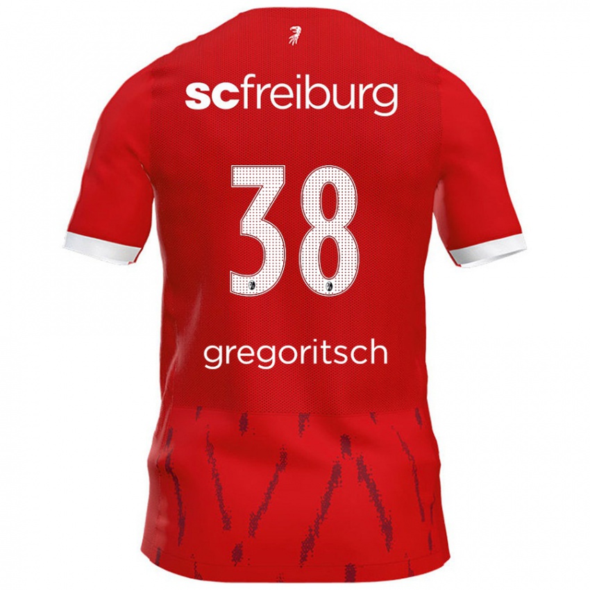 Hombre Camiseta Michael Gregoritsch #38 Rojo 1ª Equipación 2024/25 La Camisa Chile