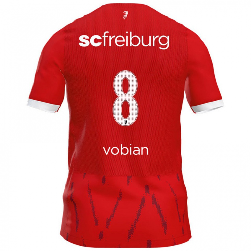 Hombre Camiseta Selina Vobian #8 Rojo 1ª Equipación 2024/25 La Camisa Chile