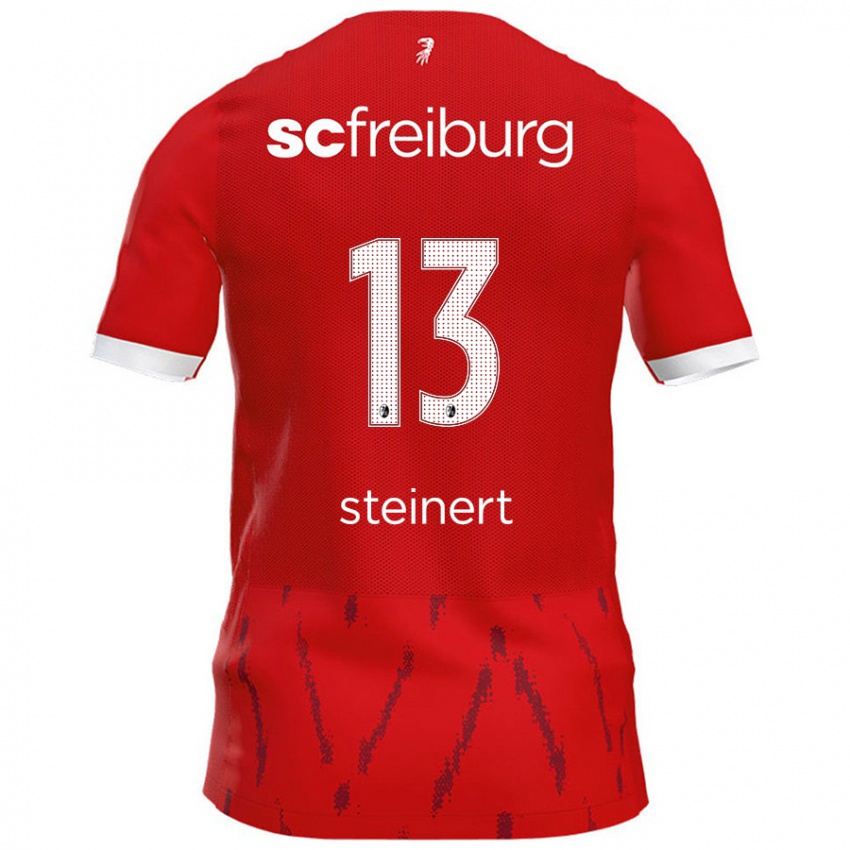 Hombre Camiseta Judith Steinert #13 Rojo 1ª Equipación 2024/25 La Camisa Chile