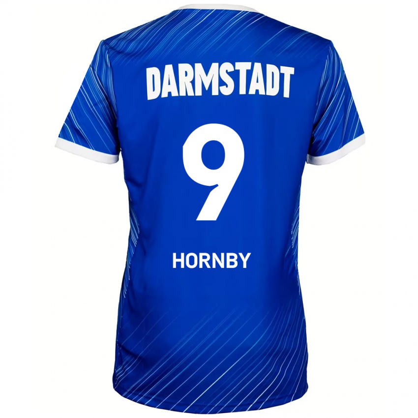 Hombre Camiseta Fraser Hornby #9 Azul Blanco 1ª Equipación 2024/25 La Camisa Chile