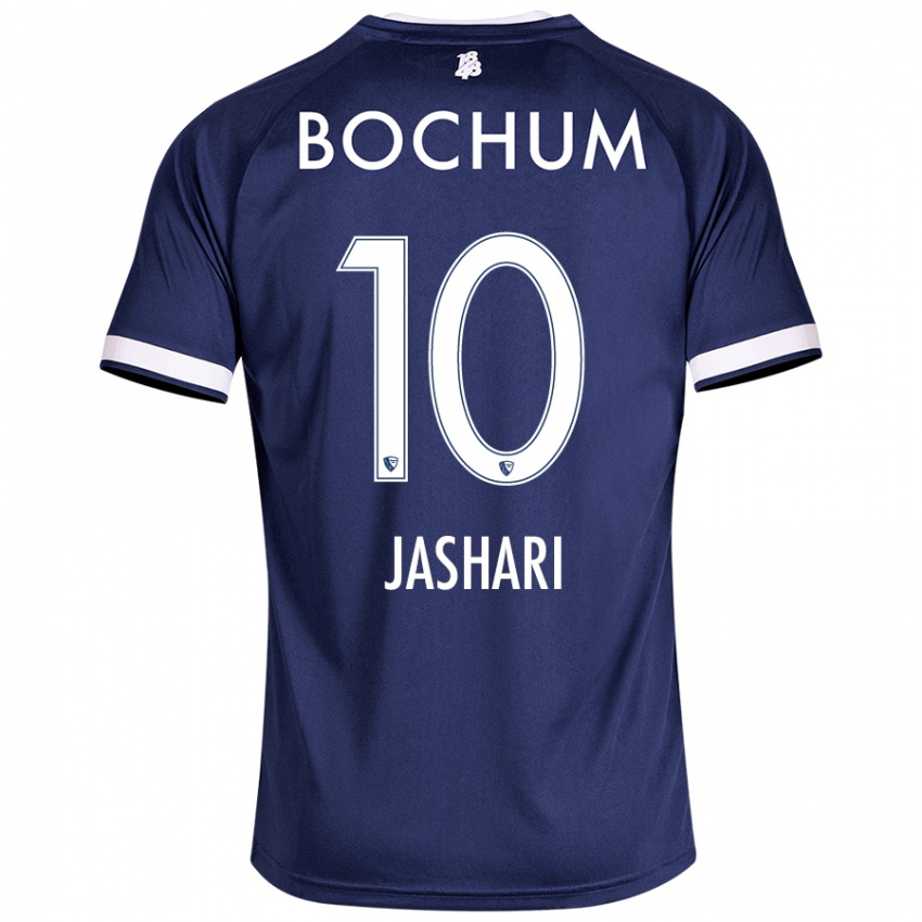 Hombre Camiseta Lirim Jashari #10 Azul Oscuro 1ª Equipación 2024/25 La Camisa Chile