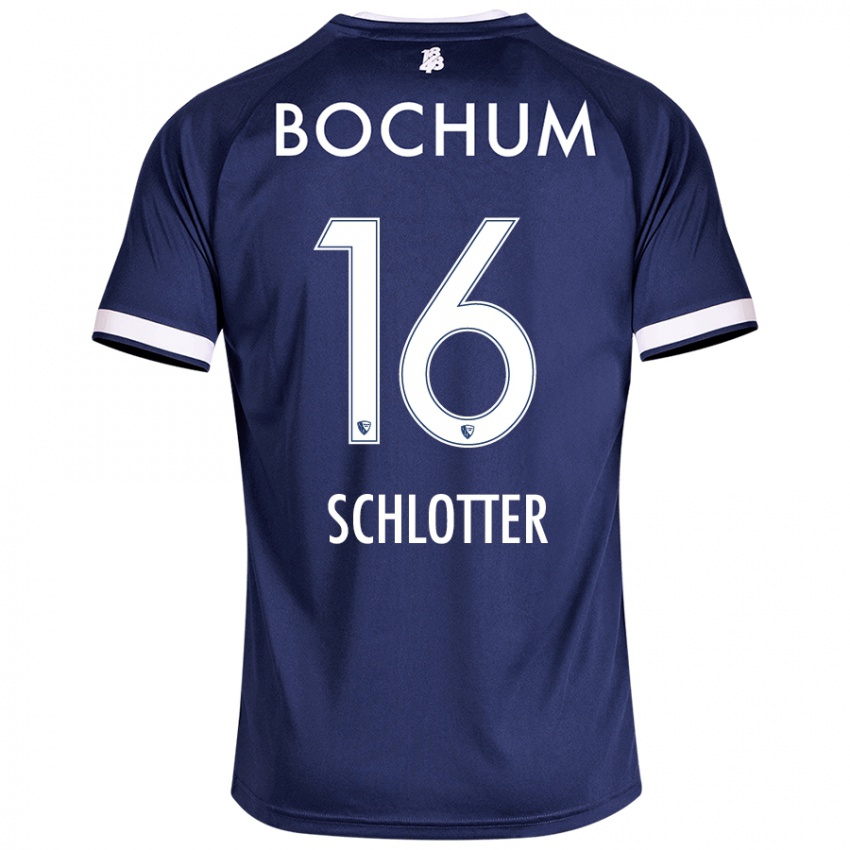 Hombre Camiseta Joel Schlotter #16 Azul Oscuro 1ª Equipación 2024/25 La Camisa Chile