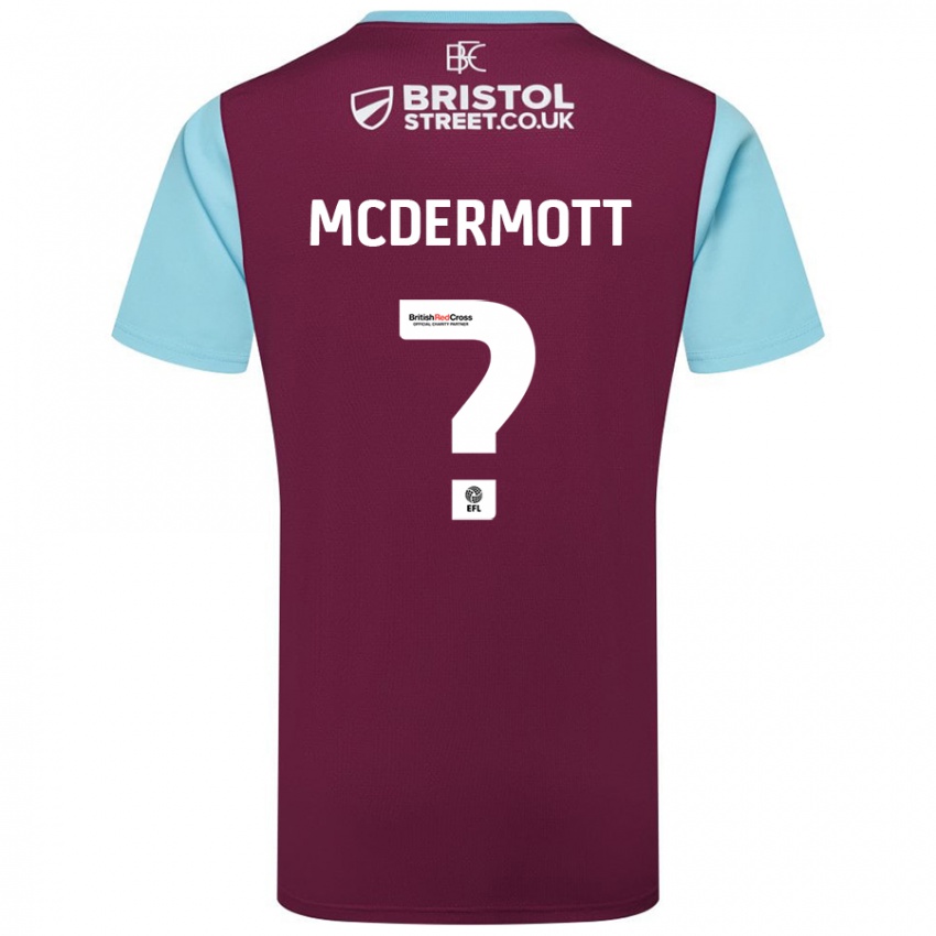 Hombre Camiseta Tommy Mcdermott #0 Borgoña Azul Cielo 1ª Equipación 2024/25 La Camisa Chile