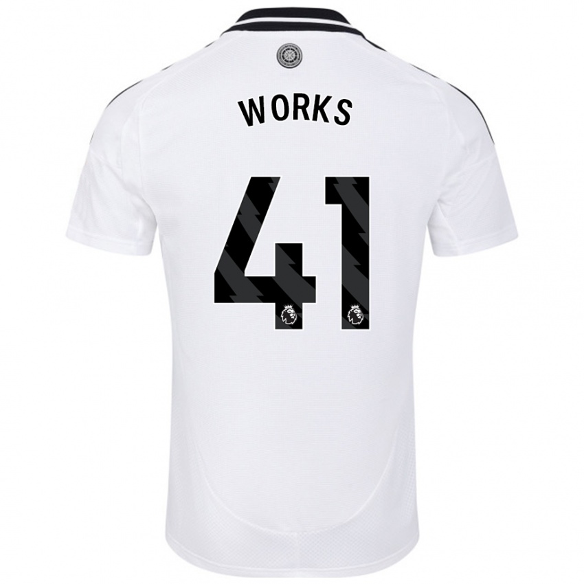 Hombre Camiseta Terrell Works #41 Blanco 1ª Equipación 2024/25 La Camisa Chile