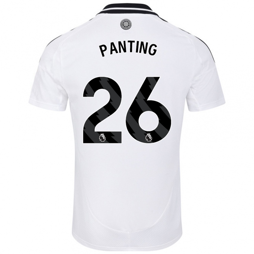 Hombre Camiseta Rachel Panting #26 Blanco 1ª Equipación 2024/25 La Camisa Chile