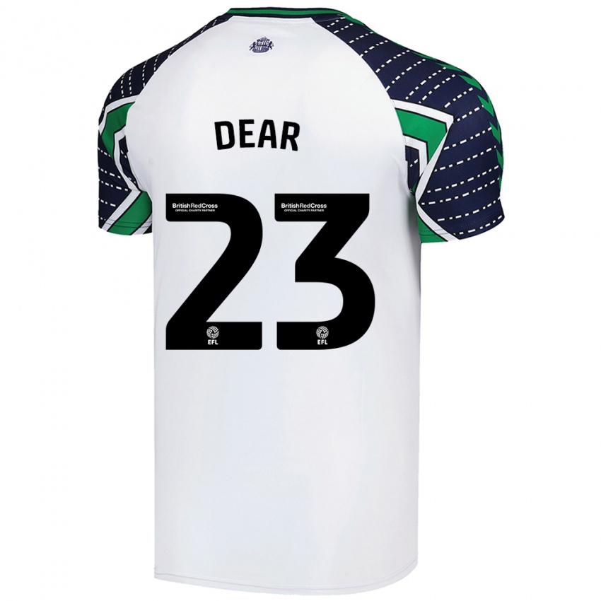 Hombre Camiseta Jenna Dear #23 Blanco 2ª Equipación 2024/25 La Camisa Chile