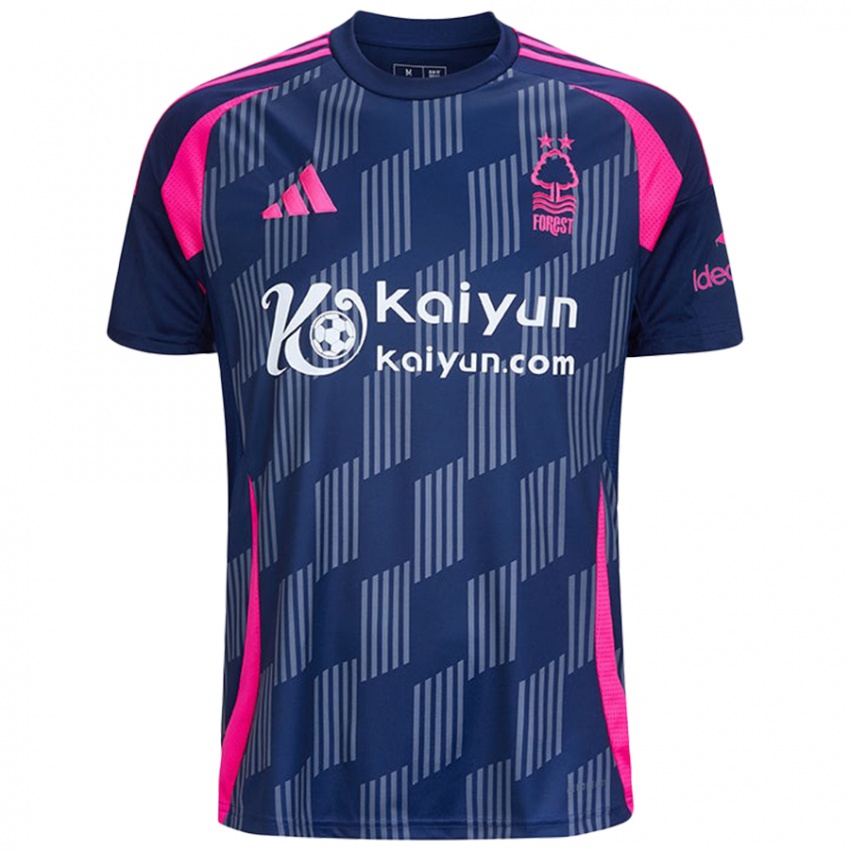 Hombre Camiseta Aaron Donnelly #0 Azul Real Rosa 2ª Equipación 2024/25 La Camisa Chile