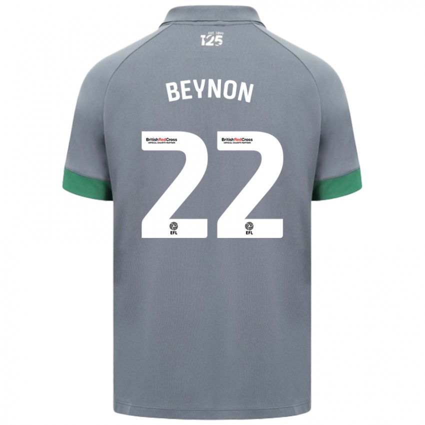 Hombre Camiseta Emma Beynon #22 Gris Oscuro 2ª Equipación 2024/25 La Camisa Chile