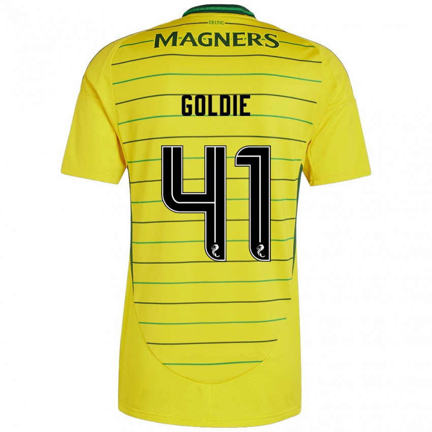 Hombre Camiseta Clare Goldie #41 Amarillo 2ª Equipación 2024/25 La Camisa Chile