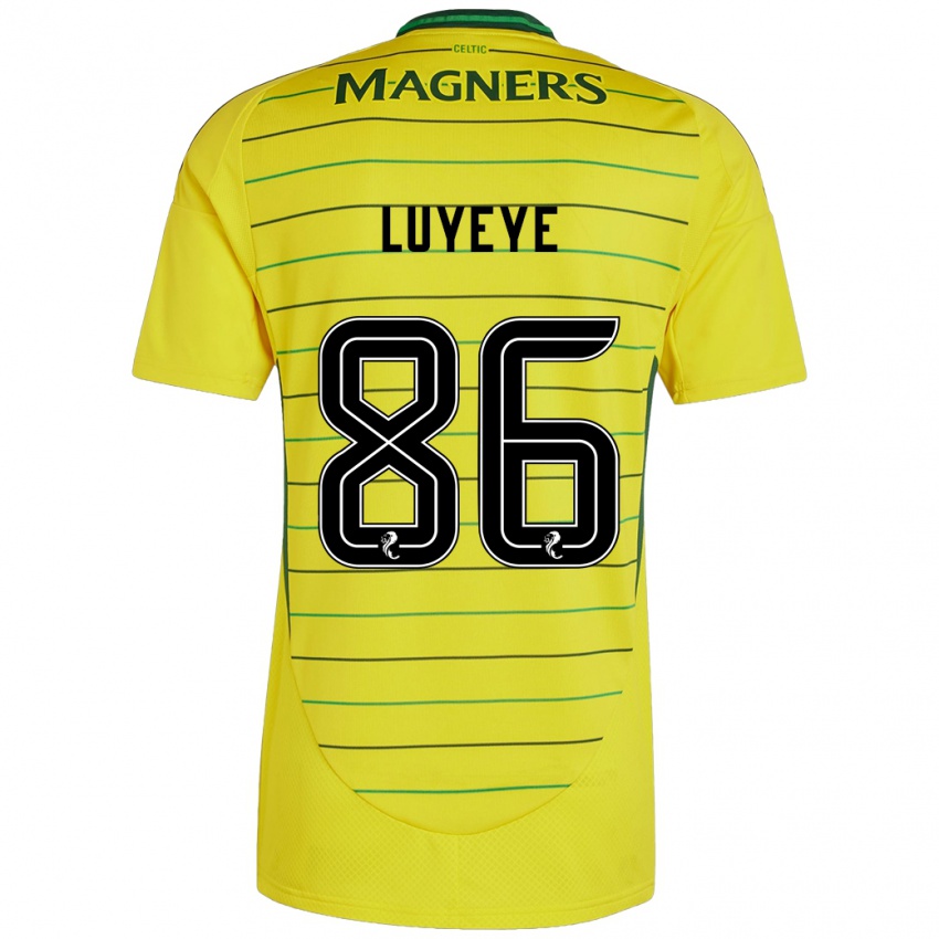 Hombre Camiseta Benny-Jackson Luyeye #86 Amarillo 2ª Equipación 2024/25 La Camisa Chile