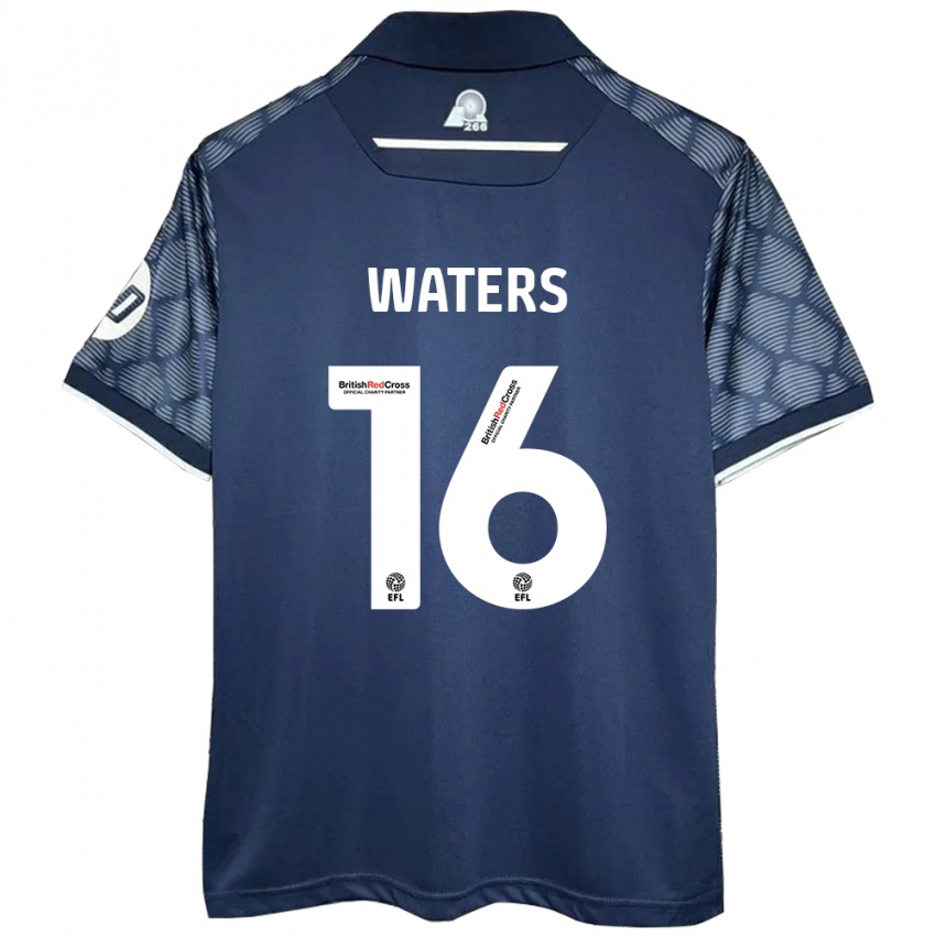 Hombre Camiseta Billy Waters #16 Negro 2ª Equipación 2024/25 La Camisa Chile