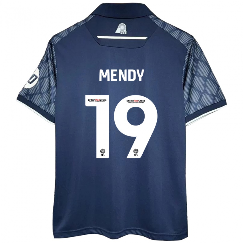 Hombre Camiseta Jacob Mendy #19 Negro 2ª Equipación 2024/25 La Camisa Chile