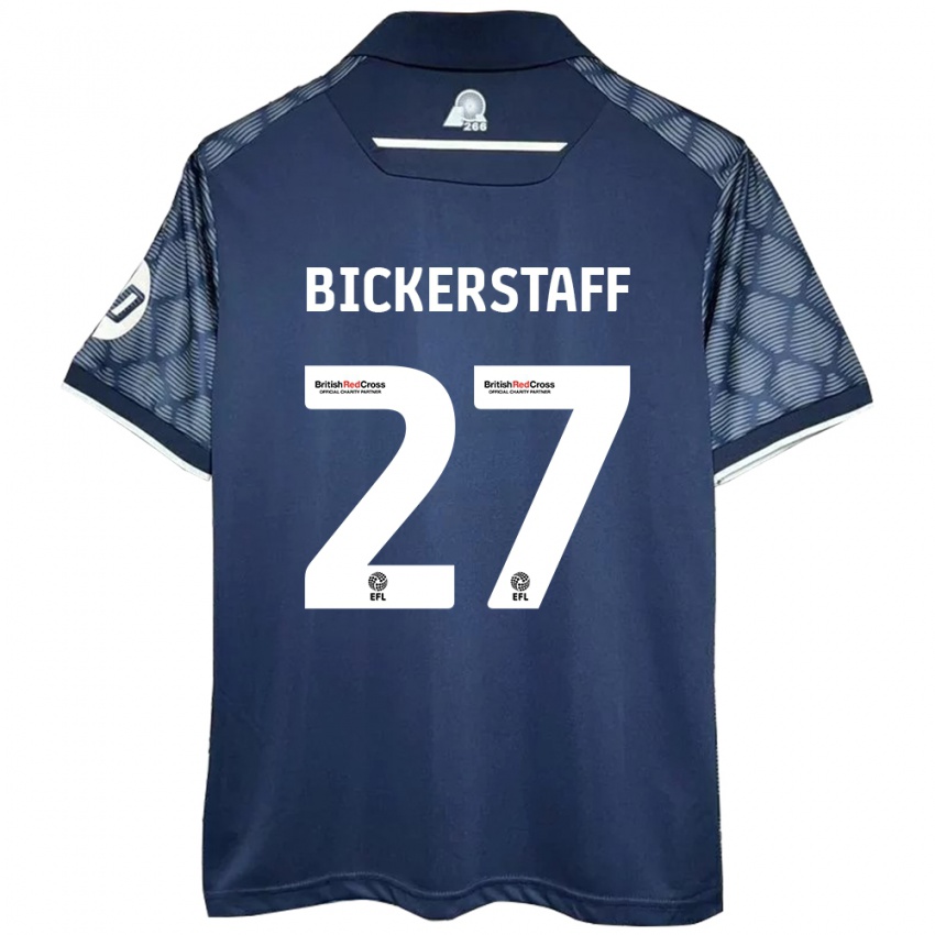 Hombre Camiseta Jake Bickerstaff #27 Negro 2ª Equipación 2024/25 La Camisa Chile