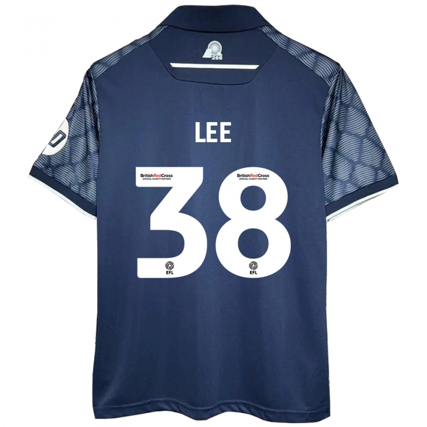 Hombre Camiseta Elliot Lee #38 Negro 2ª Equipación 2024/25 La Camisa Chile