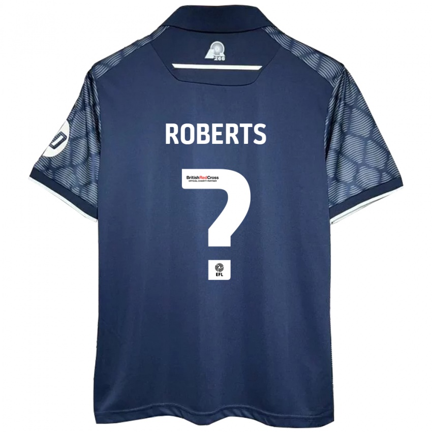 Hombre Camiseta Hari Roberts #0 Negro 2ª Equipación 2024/25 La Camisa Chile