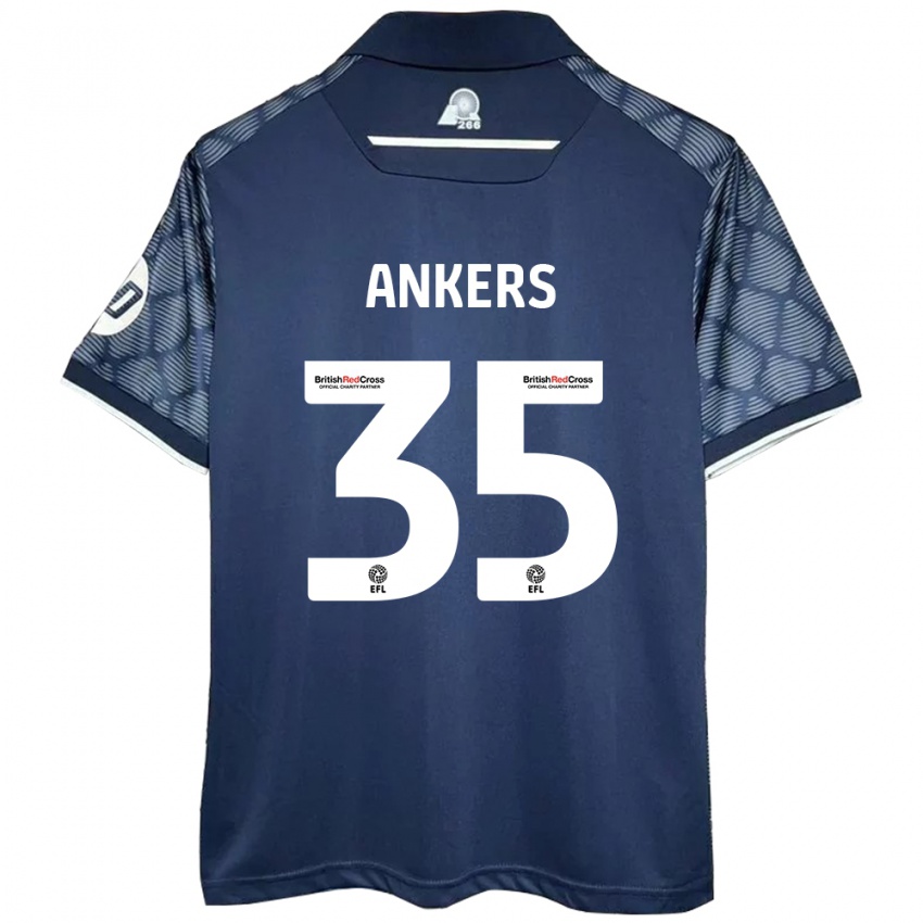 Hombre Camiseta Chloe Ankers #35 Negro 2ª Equipación 2024/25 La Camisa Chile