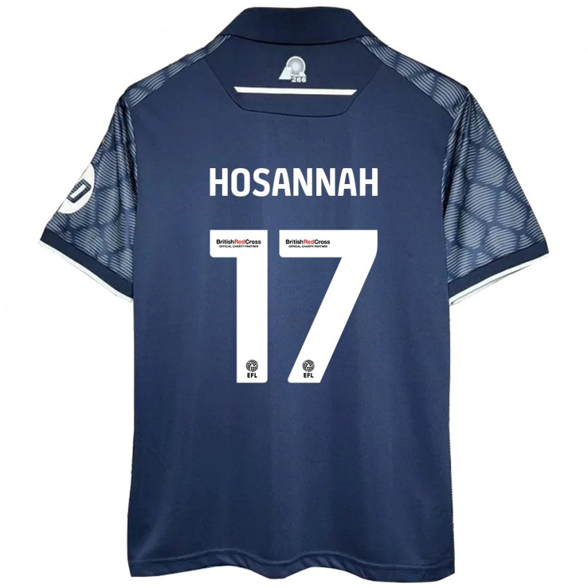 Hombre Camiseta Bryce Hosannah #17 Negro 2ª Equipación 2024/25 La Camisa Chile