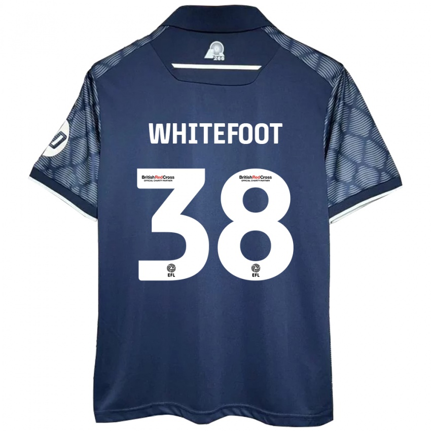 Hombre Camiseta Lily Whitefoot #38 Negro 2ª Equipación 2024/25 La Camisa Chile