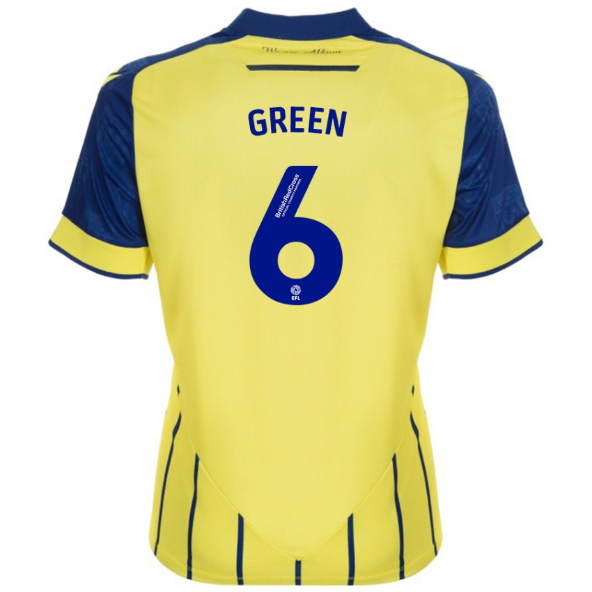 Hombre Camiseta Isabel Green #6 Amarillo Azul 2ª Equipación 2024/25 La Camisa Chile