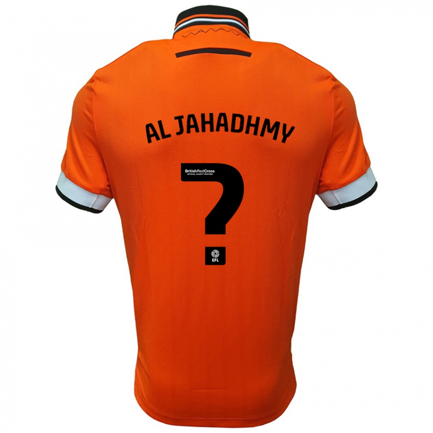 Hombre Camiseta Murtadha Al-Jahadhmy #0 Naranja Blanco 2ª Equipación 2024/25 La Camisa Chile