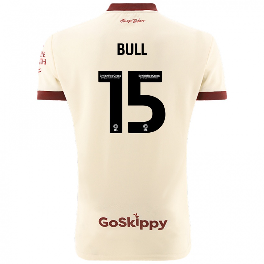 Hombre Camiseta Jasmine Bull #15 Crema Blanco 2ª Equipación 2024/25 La Camisa Chile