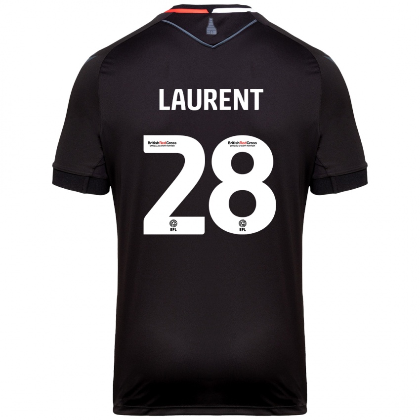 Hombre Camiseta Josh Laurent #28 Negro 2ª Equipación 2024/25 La Camisa Chile