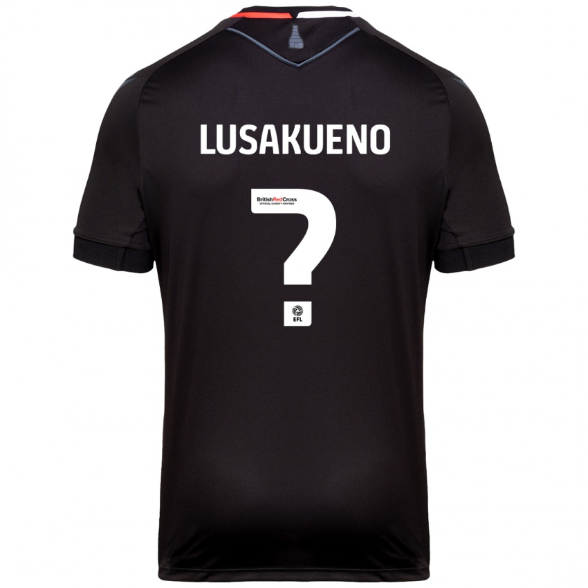 Hombre Camiseta Matty Lusakueno #0 Negro 2ª Equipación 2024/25 La Camisa Chile