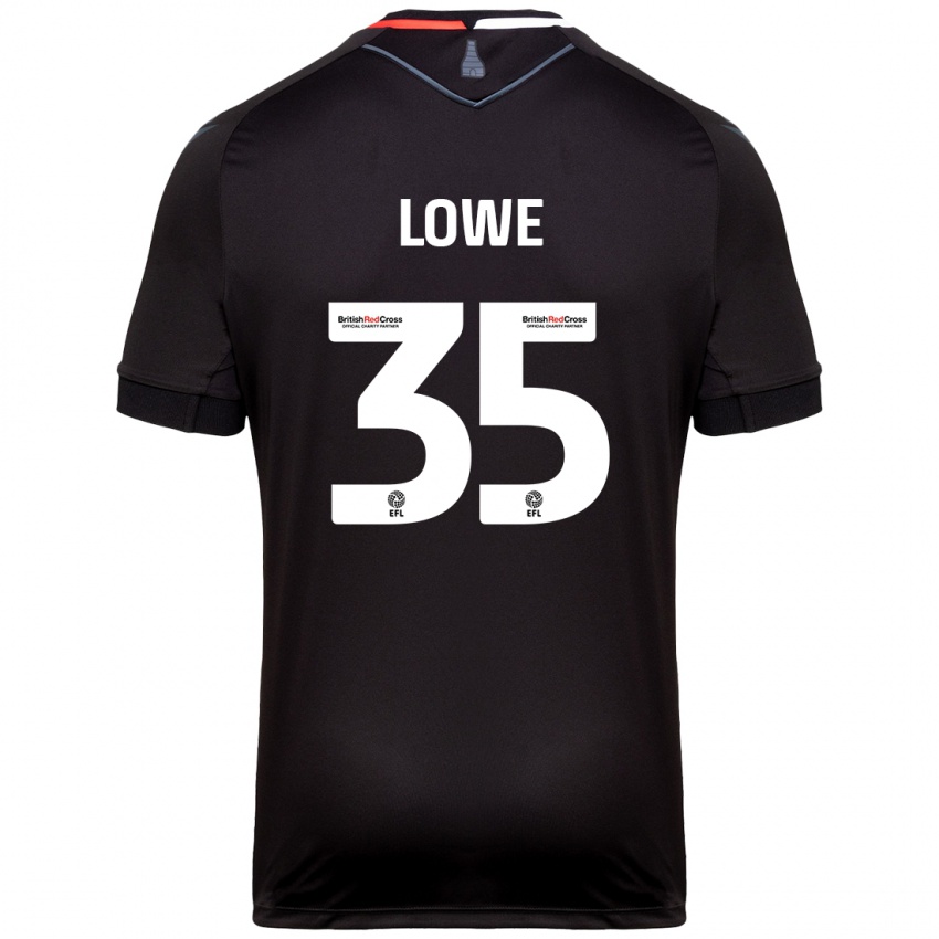 Hombre Camiseta Nathan Lowe #35 Negro 2ª Equipación 2024/25 La Camisa Chile