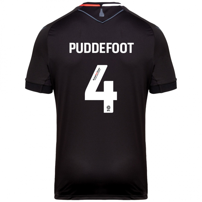 Hombre Camiseta Danielle Puddefoot #4 Negro 2ª Equipación 2024/25 La Camisa Chile