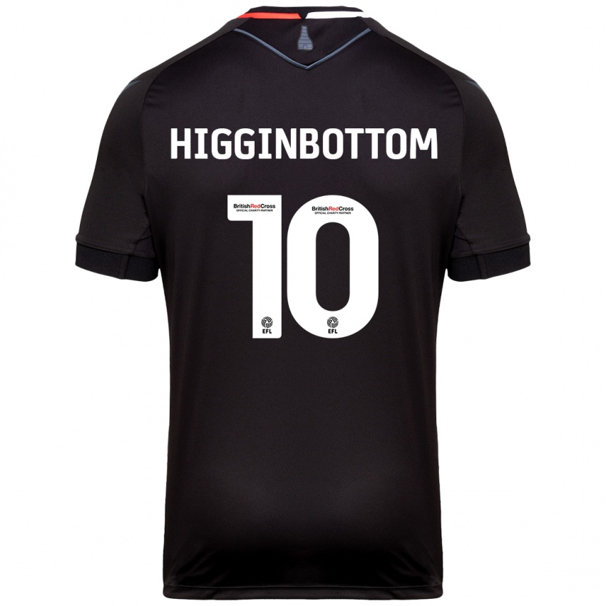 Hombre Camiseta Alice Higginbottom #10 Negro 2ª Equipación 2024/25 La Camisa Chile