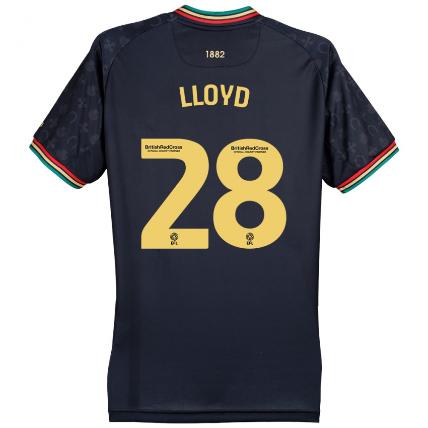 Hombre Camiseta Alfie Lloyd #28 Azul Marino Oscuro 2ª Equipación 2024/25 La Camisa Chile