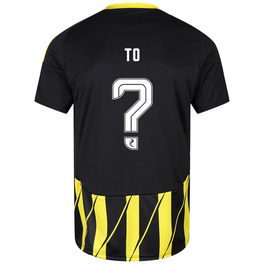 Hombre Camiseta Zack To #0 Negro Amarillo 2ª Equipación 2024/25 La Camisa Chile