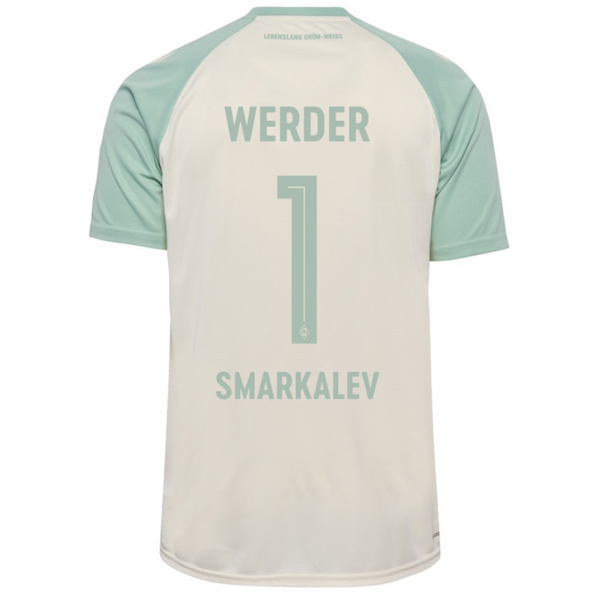 Hombre Camiseta Stefan Smarkalev #1 Blanquecino Verde Claro 2ª Equipación 2024/25 La Camisa Chile