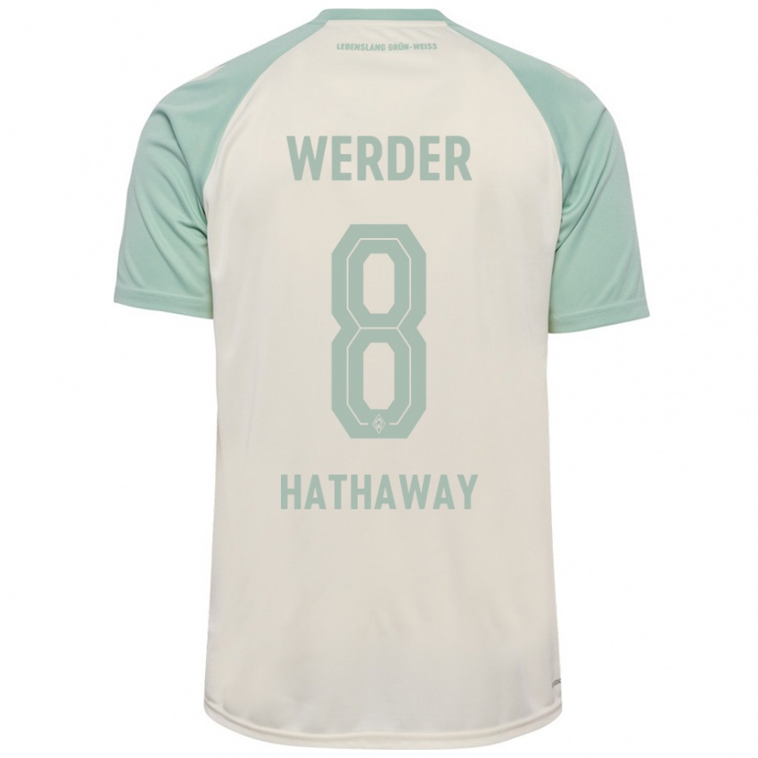 Hombre Camiseta Max Hathaway #8 Blanquecino Verde Claro 2ª Equipación 2024/25 La Camisa Chile