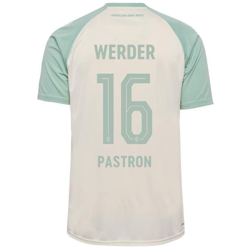 Hombre Camiseta Alvin Pastron #16 Blanquecino Verde Claro 2ª Equipación 2024/25 La Camisa Chile