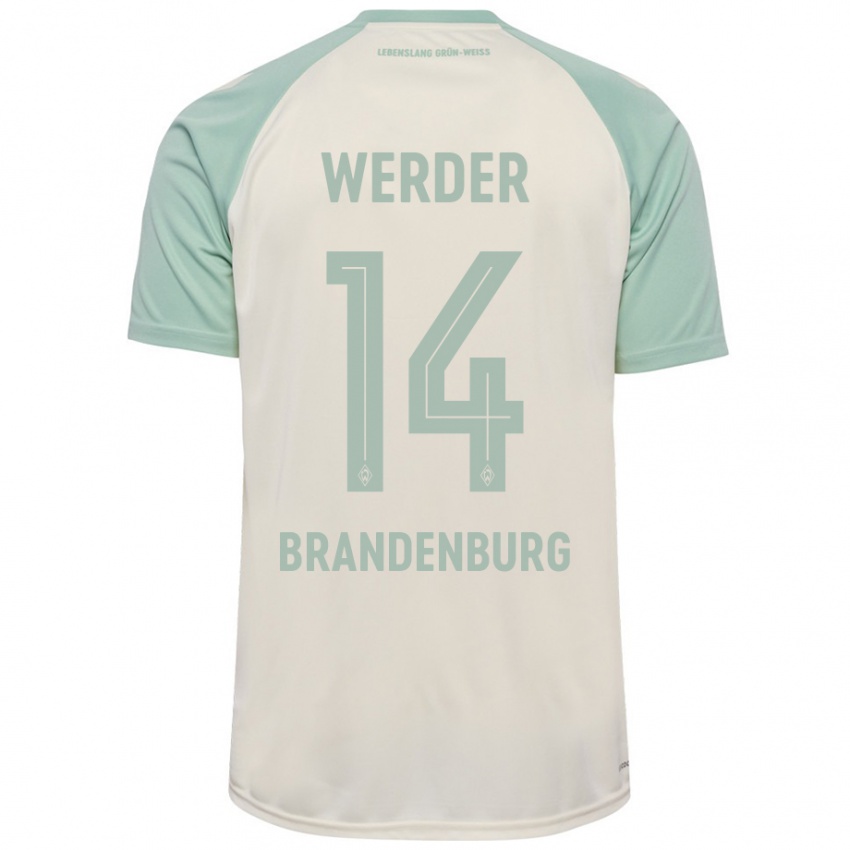 Hombre Camiseta Michaela Brandenburg #14 Blanquecino Verde Claro 2ª Equipación 2024/25 La Camisa Chile